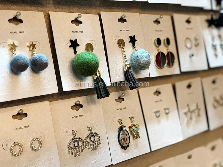 Cheap Hole Punch Necklace Paper Hanging Bracelet Jewelry Card Holder Display Cards Custom Printed Logo Earring Card Buy Earring Card Custom Earring Cards With Logo Custom Printed Earring Cards Product On Alibaba Com