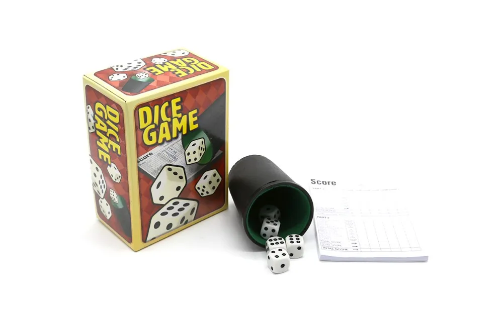 Tabletop Gambling Entertainment Liar's Yahtzee Dice Cup Game With 5