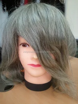 High Quality Natural Grey Hair Wigs Cheap Toupee For Men Buy