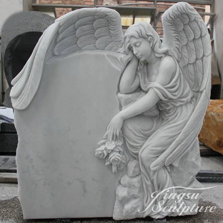 
Cemetery granite angel heart headstone 