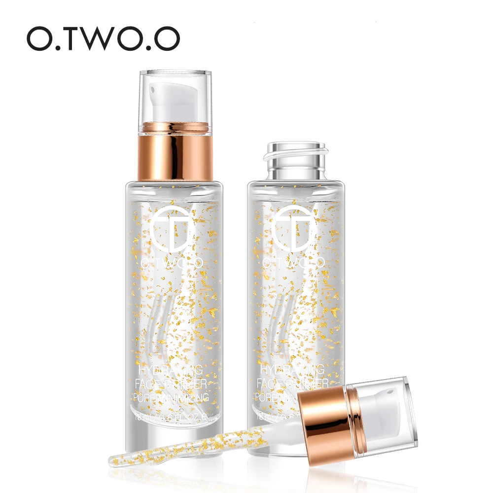 

O.TWO.O Professional 24k Rose Gold Elixir Makeup Primer Anti-Aging Moisturizer Face Primer Essential Oil Makeup Base Liquid 18ml