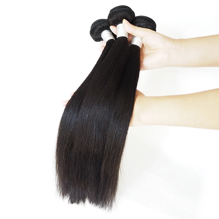 

Ready to ship None chemical processing and straight Remy hair natural hair extensions, Natural black