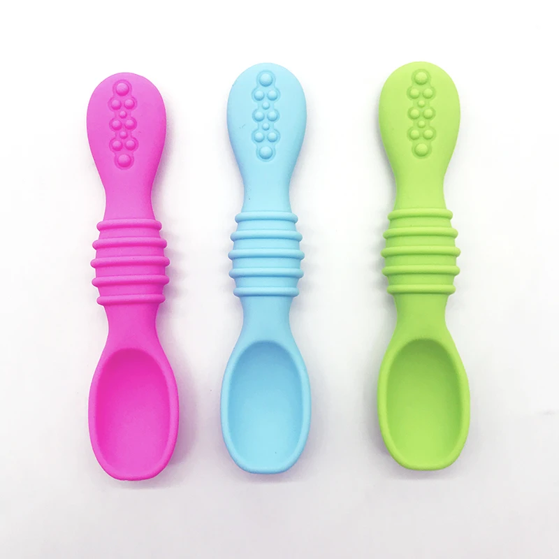 Bhd Bpa Free Soft-tip First Stage Silicone Infant Spoon,Flexible Baby ...