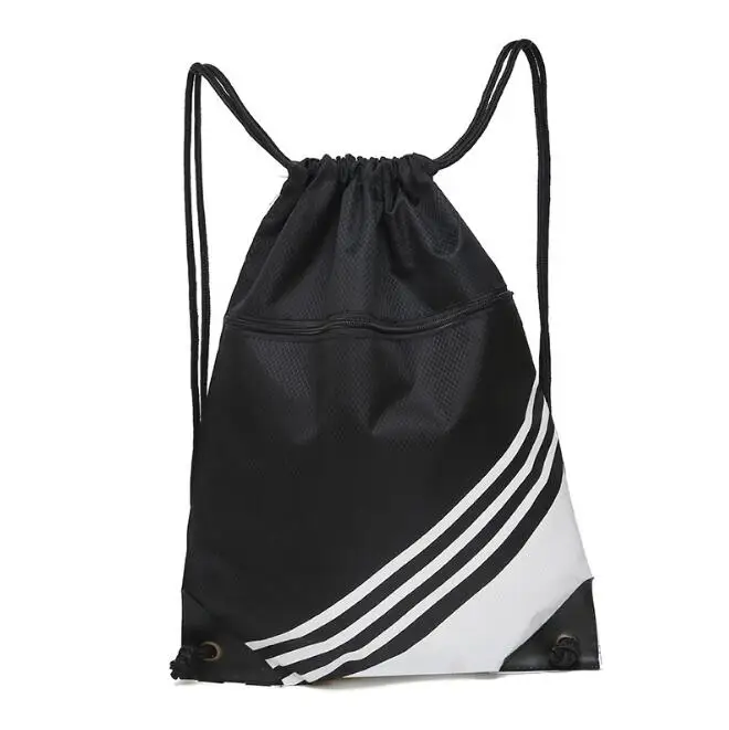 black drawstring backpack women's