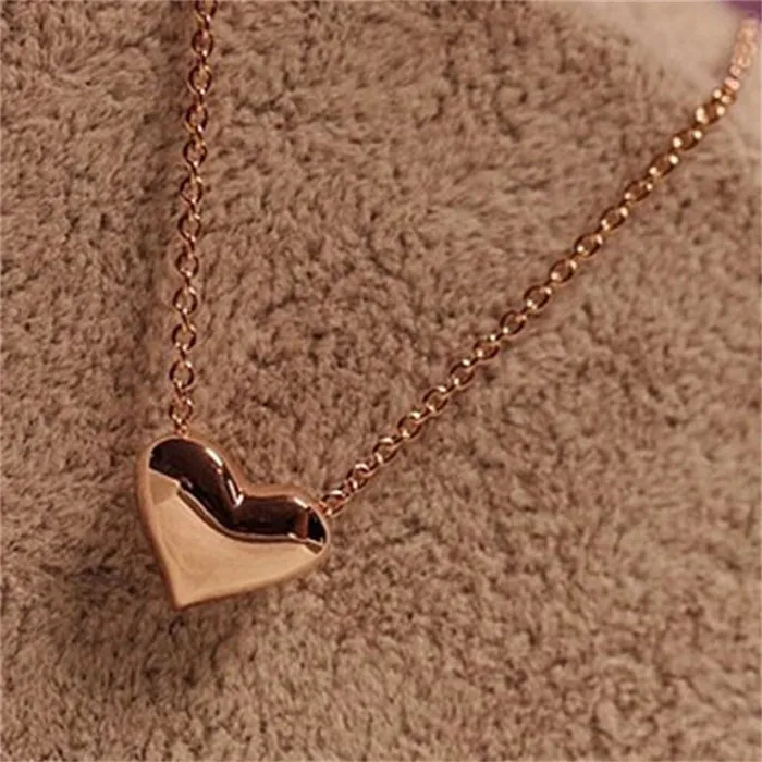 

Top Quality Small peach heart love necklace clavicle chain wholesale, As the picture