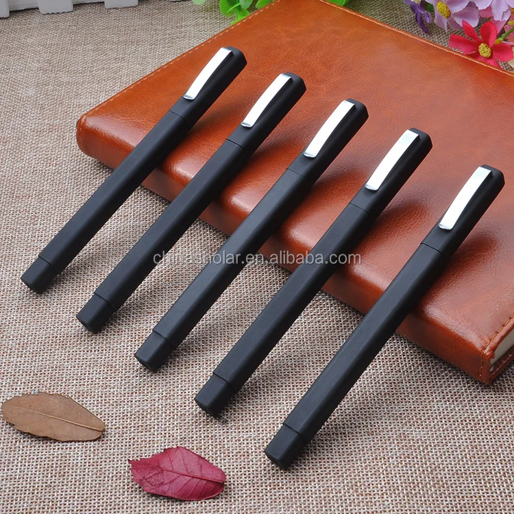 
High Quality Promotional Gift Black Square Shape Rubber Pen With Custom Logo  (60634310067)