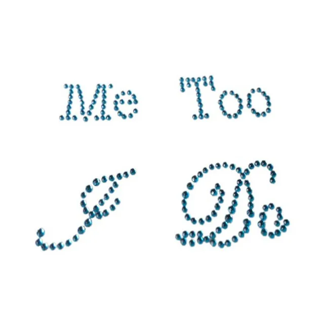 rhinestone shoe decorative stickers applique i do and me too