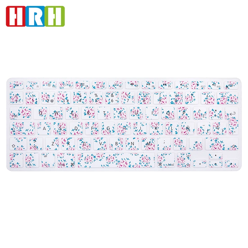 

Buy Chinese Products Online Silicone Spanish Keyboard Cover For Macbook 15.6 inch laptop with spanish keyboard skin