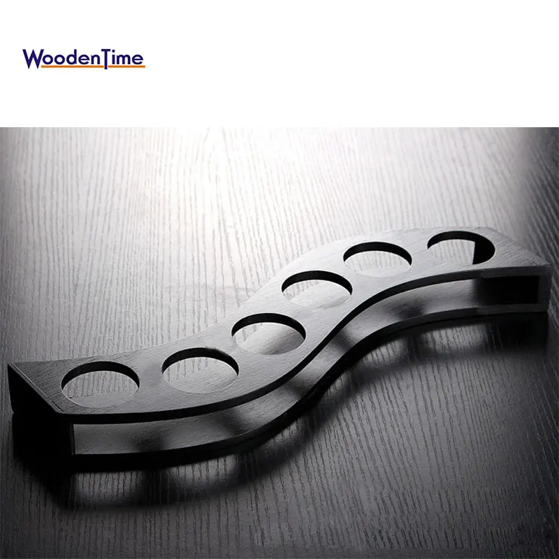 6/7/12 Holes Kitchen natural bamboo wine glass drink holder serving tray wood bamboo coffee beer cup holder tray