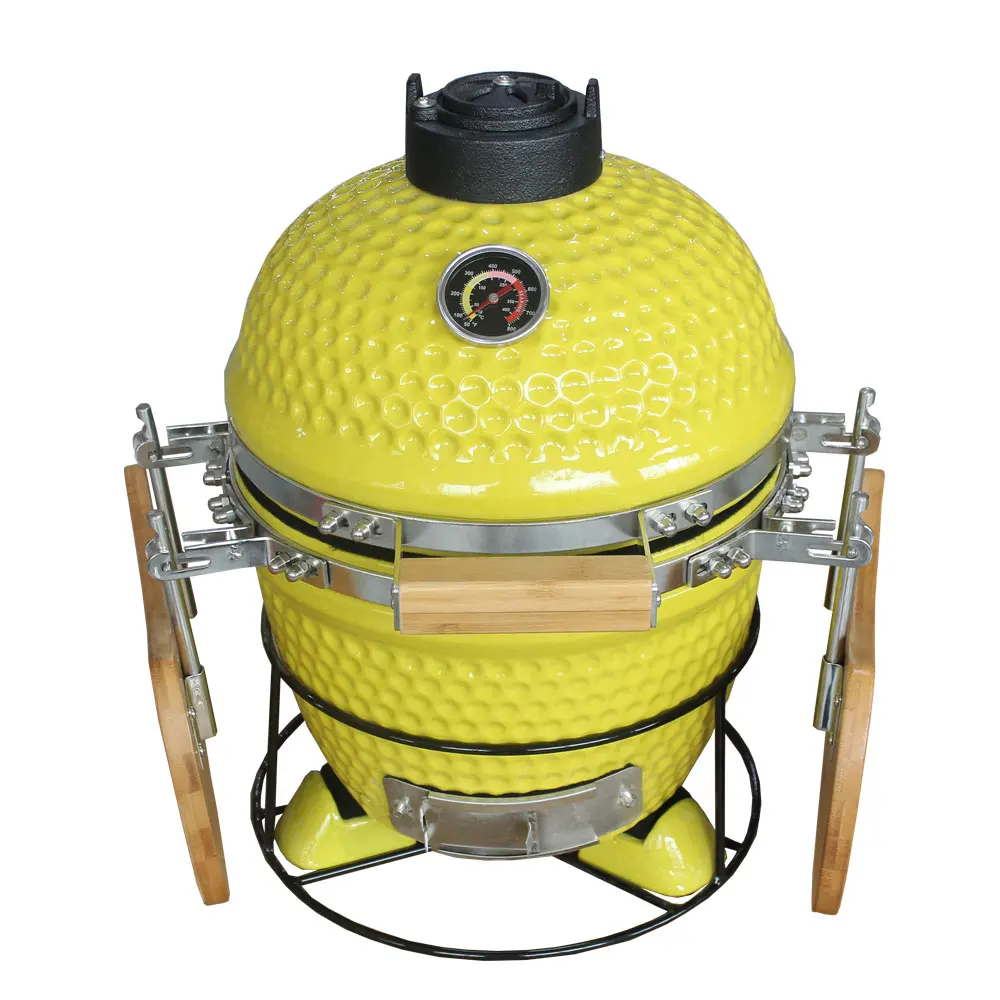 

STEEL EGG BBQ Most Popular Portable Smoker Charcoal Ceramic Barbecue Primo Kamado Precio Parrilla bbq Grill Braiai Grill