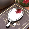 Mini Hand Carved Decorative Cheap Metal Handheld Mirror Frame,Custom Pocket Mirror,Stainless Steel Pocket Mirror