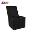 Aluminum Lp Record Case With Surface Mount Hardware For Vinyl Lp's Black Large Capacity LP Stroge Case