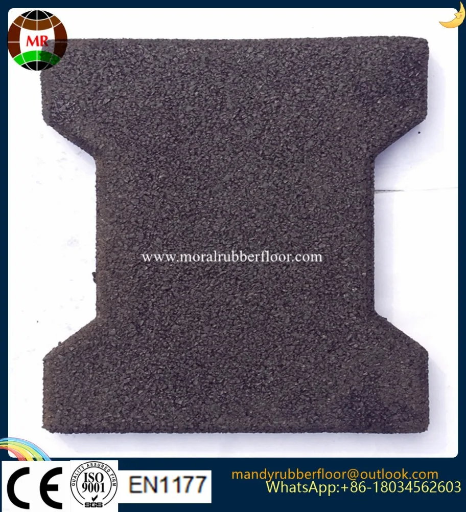 
Factory on sales Dog bone rubber tile, rubber floor , rubber mat 