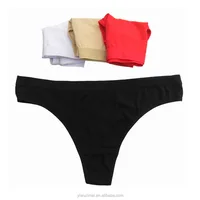 

M L Thongs for Women Seamless Comfort Soft Cotton Sexy Underwear