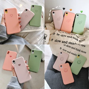 Candy Colours Silicone Phone Case iPhone 7 8 X Plus