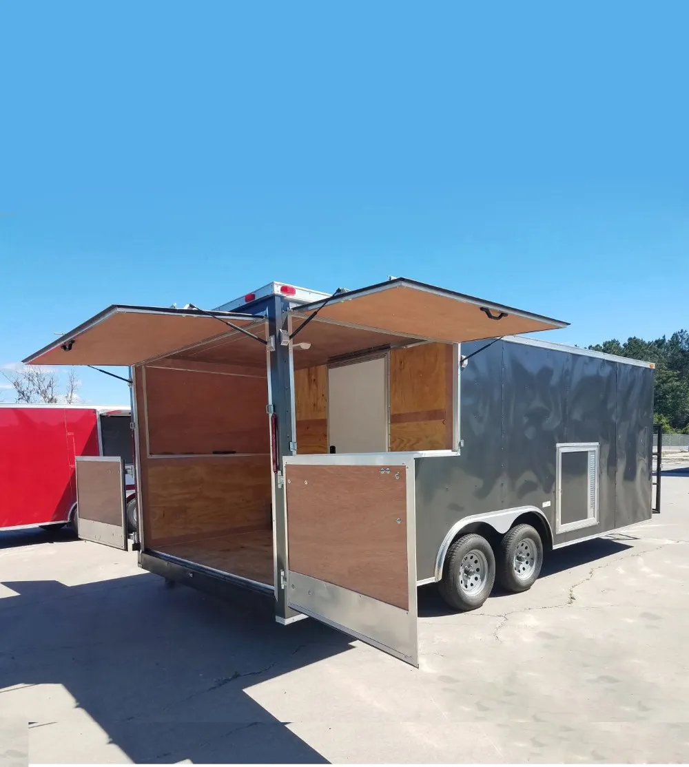 Source New design Mobile aluminum shop trailer with folding out door on  m.