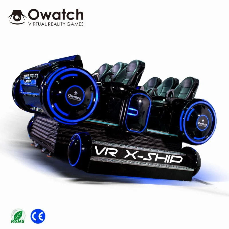 2019 New products 9D VR 6 seats cinema Amusement park motion chair equipment simulator