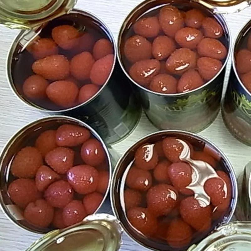 Mikado Brand Chinese Canned Fruit Canned Strawberries Tinned