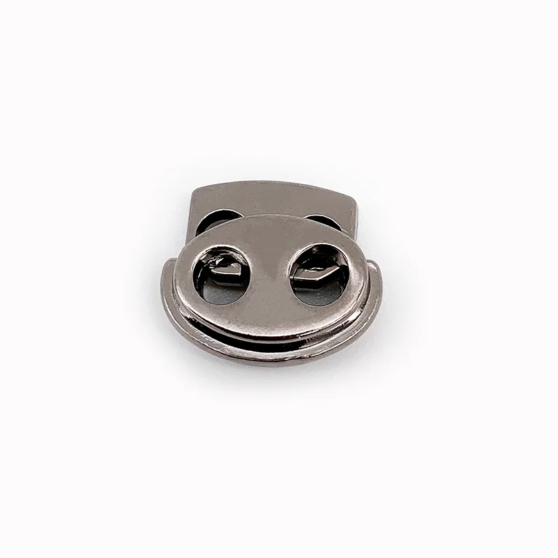 
Promotional Gun color spring rope lock stopper zinc metal spring cord lock stopper 