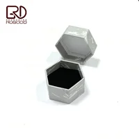 

Cardboard Paper Hexagon box for jewelry Ring/earring/ear nail/gift P1339