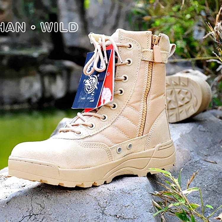 

Outdoor Hiking Shoes Army SWAT Man Military Boots, Black ,sand