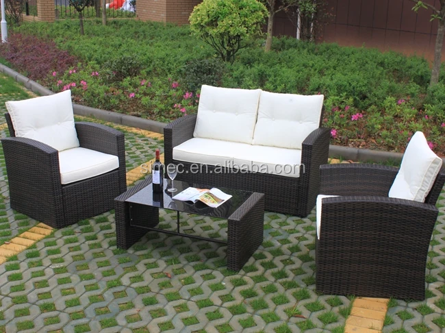 
rattan wicker garden sofa set 