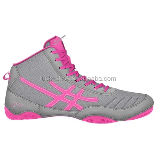 pink wrestling boots