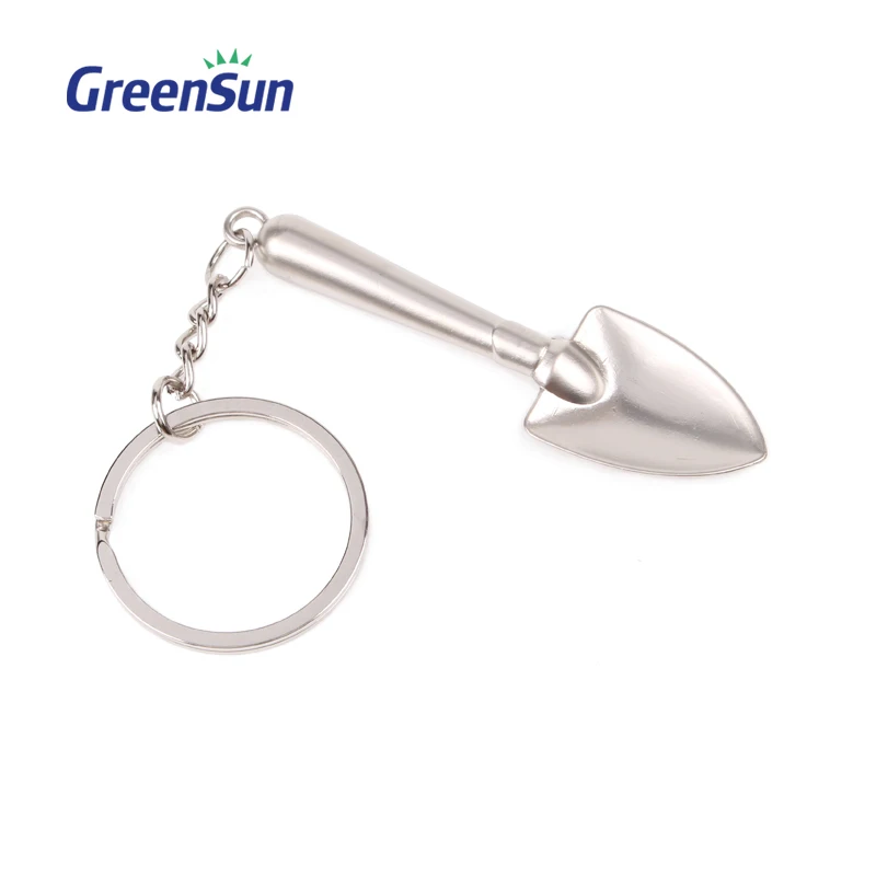 High Quality 3d Garden Tools Mini Shovel Axe Saw Keychain Spade