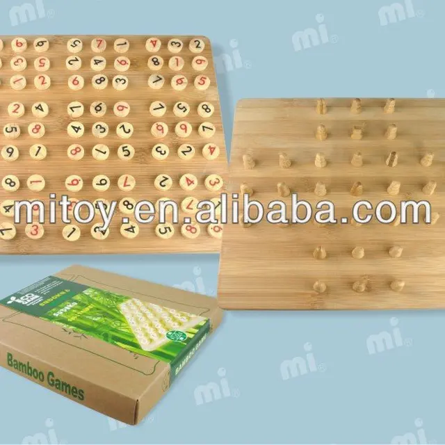 Hot sale wooden sudoku educational toys chess board game for kids
