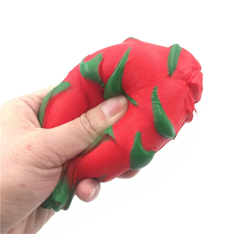 Free Shipping Factory Wholesale High Quality Soft Slow Rising Scented Stress Squishy Toys Jumbo Pitaya Squishy Dragon fruit