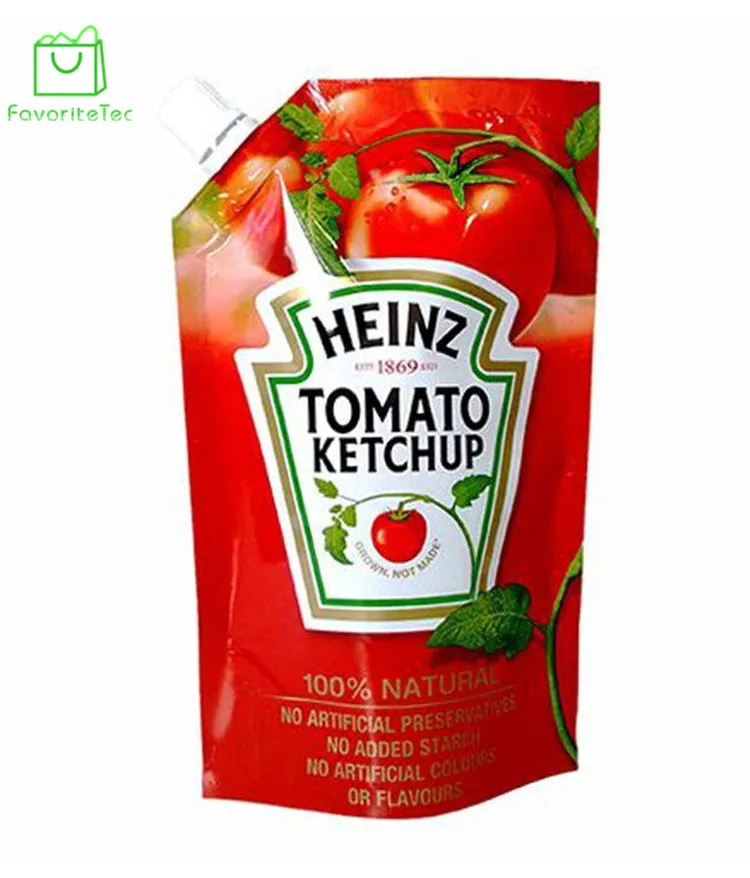 Eco Friendly Aluminum Tomato Sauce Spout Pouch Sauce Packing Bag Buy Tomato Sauce Pouch,Sauce
