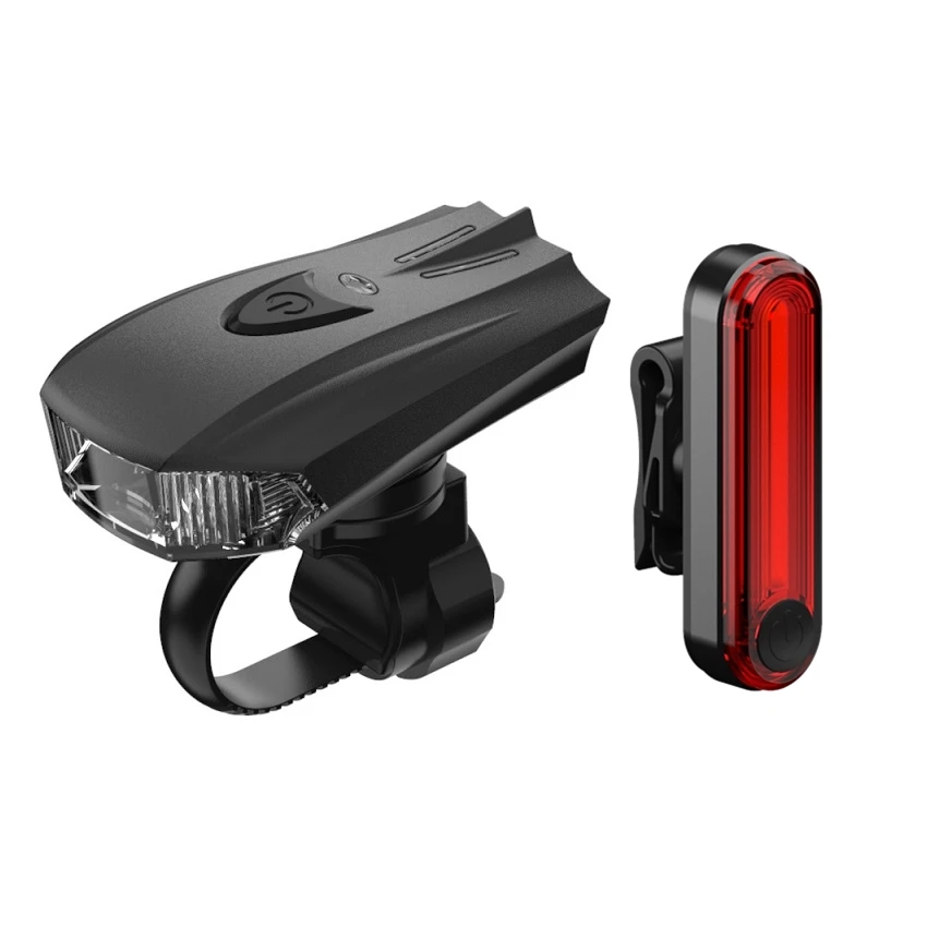 

Machfally EOS350 BK300 USB Rechargeable Bike Light Set,powerful lumens bicycle front light free tail light,LED Bike front Light, Colorful