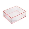 Brown paper box package perspex glass stacking tray use for household collecting