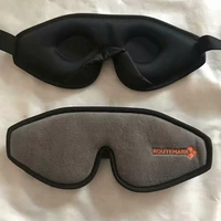 

J157 Comfortable adjustable strap block light gravity weighted eye mask/high quality 3d sleep mask