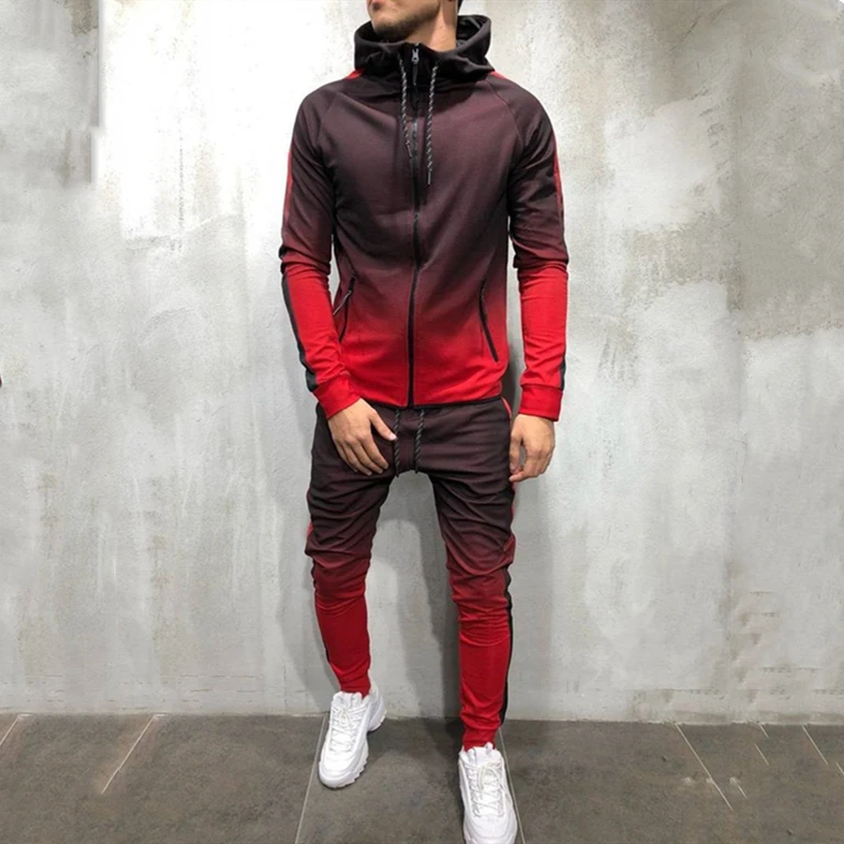 

2019 On Sale Fashion Male Tracksuit Casual Autumn Winter Mens Jacket, Picture