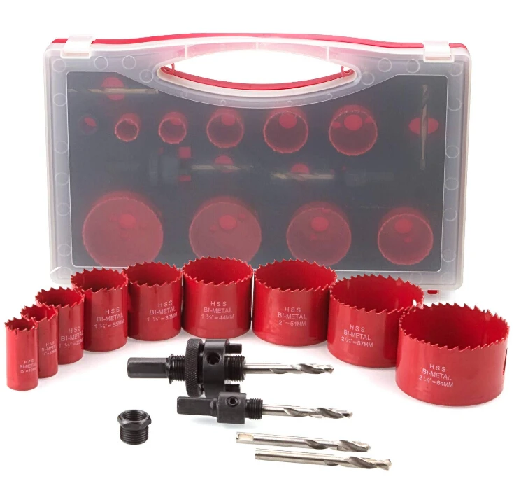 
14pcs bi metal hole saw kit set for metal 