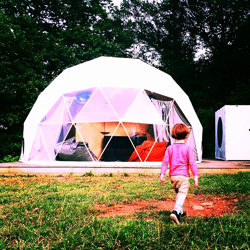 

pvc domos geodesic dome tents large white glamping dome tent, White or customizable