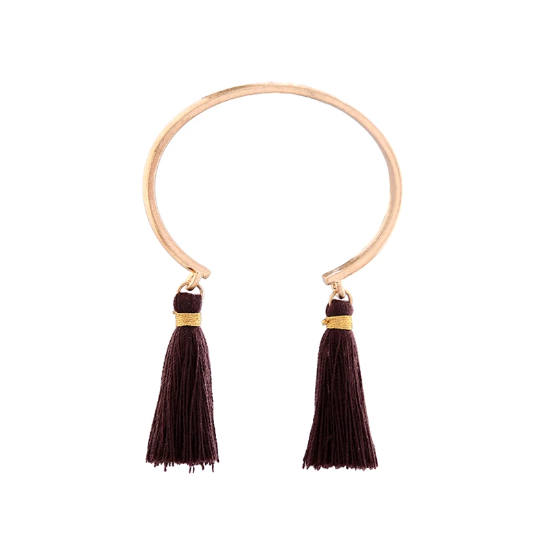 

sl00275b New Designs Fashion Jewelry Wholesale Women Gold Boho Tassel Bangle Jewelry