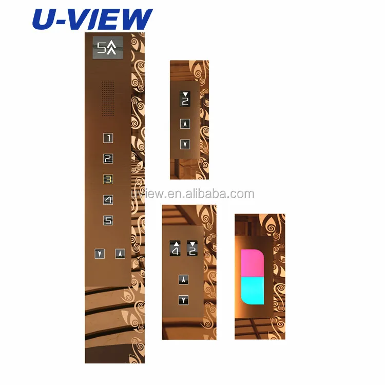 
Elevator Car Stainless Steel Landing Operation Panel 