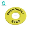 XB2-ER60 Yellow and Black 60mm OD 22mm ID Push Button Switch Emergency Stop Warning Ring
