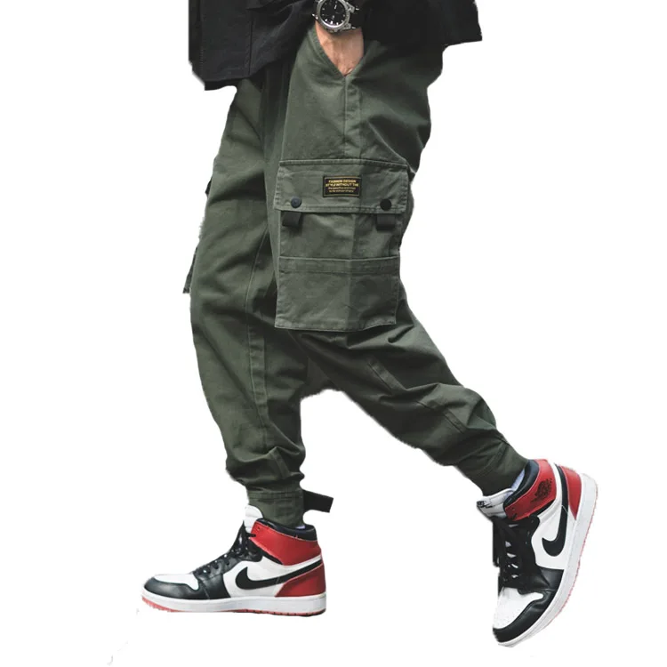 

Wholesale Japan Style Streetwear Mens Cargo Pants, Black /army green/camouflage