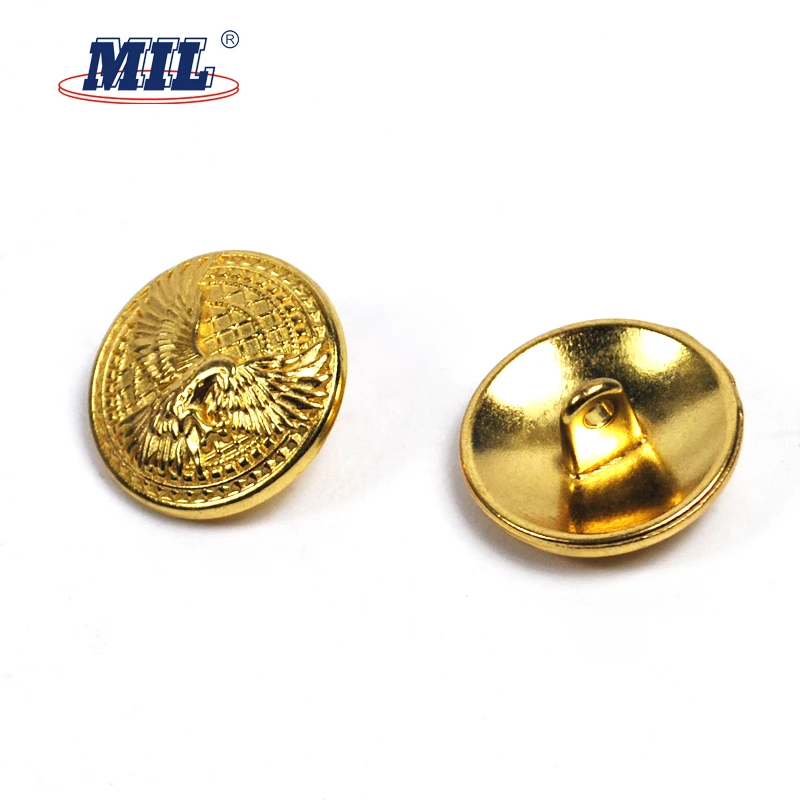Gold Metal Military Shank Buttons For Uniform Coat - Buy Sew Toggle ...