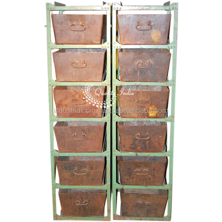 Antique Industrial Multi Tray Storage Cabinet Furniture Buy