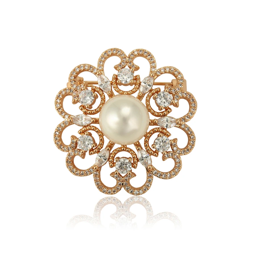 

brooches 147 xuping fashion gold women jewelry pearl brooch jewelry