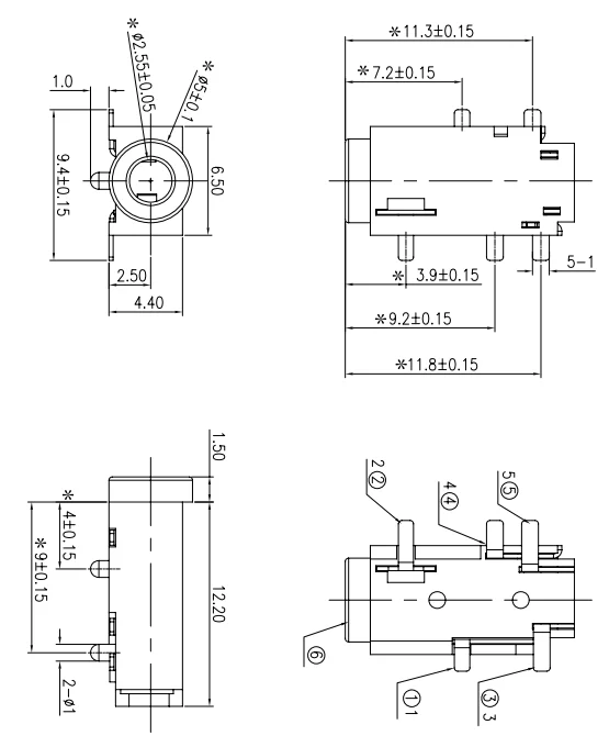 High Quality Audio Dc Power Jack Female Connectors - Buy Dc Power ...