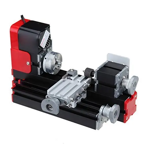 DIY Tool Metal Woodworking Lathe for Hobby Education Model Making US Shipping zinnor Mini Metal Lathe Multi-functional Motorized Metal Lathe Machine