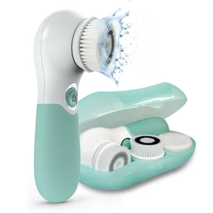 with 3 Exfoliating Brush Heads 360 Rotary Facial Cleansing Brush