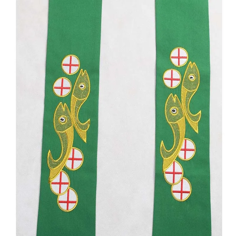 red stole with embroidery stole church stole and clergy stole