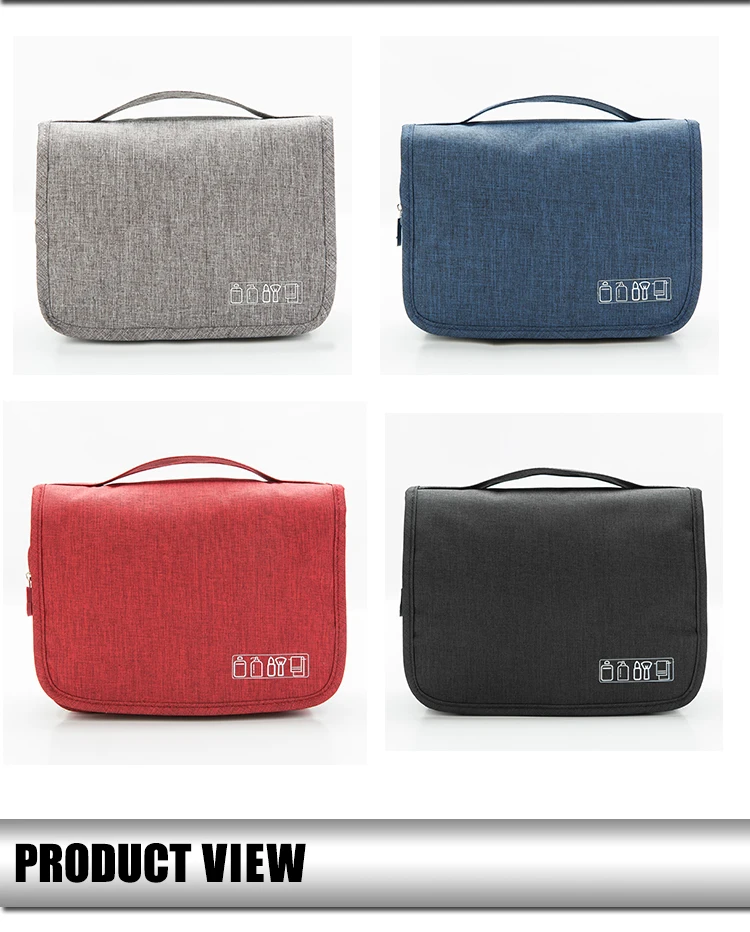 Hanging makeup case toiletry portable organizer travel waterproof cosmetic bag