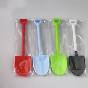 Image of Factory Sale Colorful Shovel Shape Ice Cream Disposable Plastic Spoon
